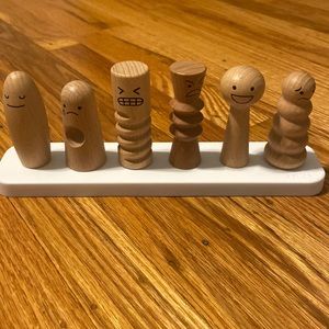 Lovevery six wooden emotions dolls